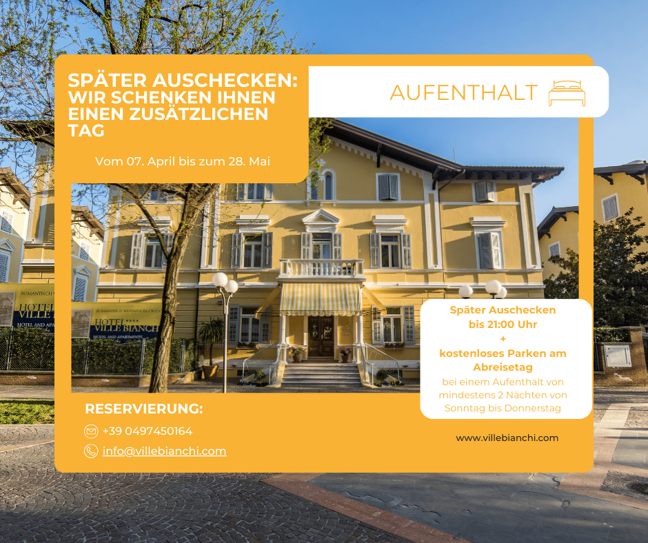 päter Auschecken: Wir schenken Ihnen einen zusätzlichen Tag